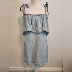 Sanctuary Off The Shoulder Chambray Dress NWT sz L